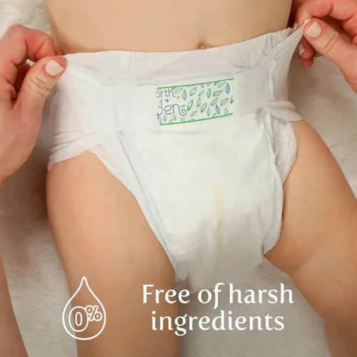 Miniatura 4 de Earth & Eden Pañales para bebé sensibles, talla 7 (80 unidades), pañales ecológicos e hipoalergénicos, sin productos químicos agresivos, cómodos