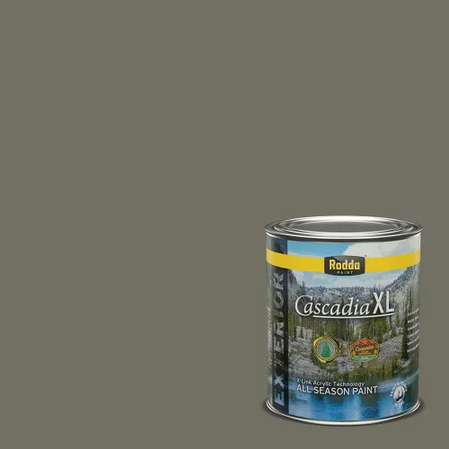 Miniatura 127 de Rodda Paint CASCADIA XL Pintura e imprimación satinada exterior en uno, cuarto de galón, pimienta de Jamaica
