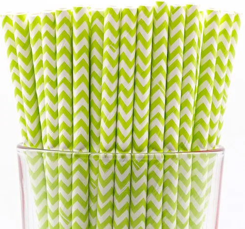 Miniatura 43 de Paquete de 150 pajitas de papel biodegradables con lunares rojos de 4 capas (compostables, no tóxicas, sin BPA)