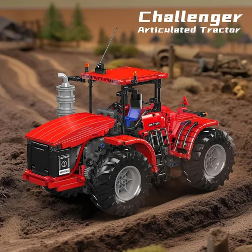 Miniatura 2 de Mould King 17082 Kit de construcción de tractor técnico, más de 1300 piezas, juego de modelos de vehículos de construcción motorizados, bloques