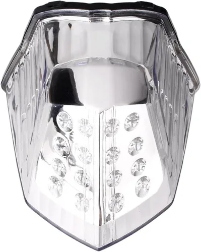 Miniatura 6 de motocicleta integrada luz trasera LED freno cola luz compatible para Yamaha XJ6 2009 2010 2011 2012 lente transparente