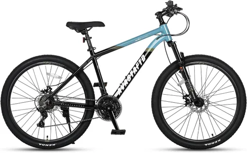Miniatura 2 de AVASTA Earth 26 - Bicicleta de montaña de 27.5 pulgadas con marco de aluminio de 21 velocidades, freno de doble disco, cómodo sillín y varios