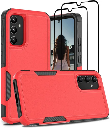 Miniatura 305 de Jeylly Compatible con Samsung Galaxy A22 5G Funda, Funda Samsung A22 5G con 2pcs protectores de pantalla de vidrio templado