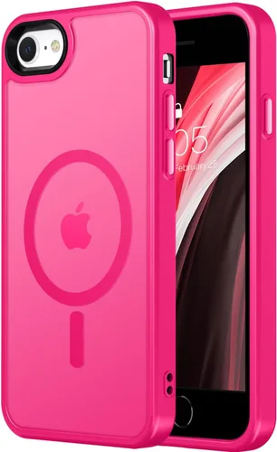 Miniatura 37 de Vooii Funda para iPhone SE 3ª/2ª/2020 con Magnético, Funda iPhone 8/7 [Compatible con Magsafe] [Diseño Integrado] Sensación de Agarre Cómoda Delgada