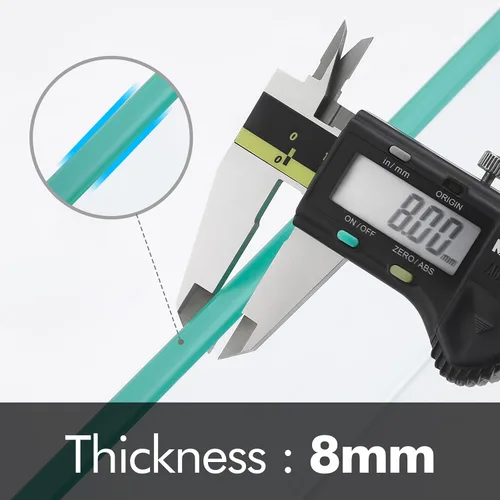 Miniatura 8 de KES Estantes de vidrio para baño, estantes flotantes de vidrio templado de 14 pulgadas de aluminio extra grueso, paquete de 2 organizadores
