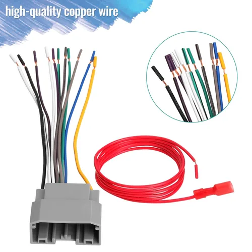 Miniatura 4 de BASIKER Arnés de cableado de repuesto para radio de automóvil, apto para algunos vehículos Dodge Jeep Chrysler Adaptador de antena estéreo