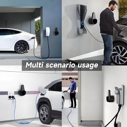 Miniatura 9 de Soporte de cargador de coche Tesla, adecuado para Tesla modelo 3/Y/S/X, soporte de montaje en pared, cargador eléctrico portátil para automóvil