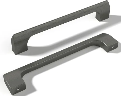 Miniatura 14 de Paquete de 10 manijas de metal de pistola con agujero central de 1-1/4 pulgadas Perillas de metal sólido para gabinetes de baño y decoración