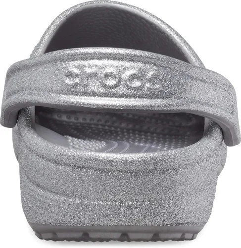 Miniatura 2 de Crocs Zuecos clásicos brillantes unisex para adultos zapatos metálicos y con purpurina Metálico