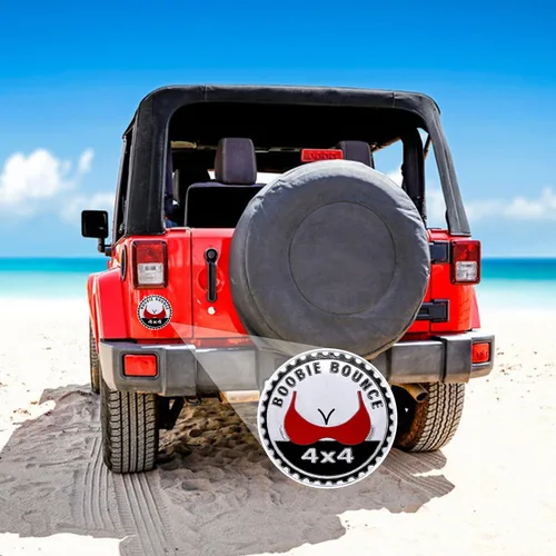 Miniatura 4 de 2 insignias de metal para automóvil de Booble Bounce, insignias de metal redondas 3D, compatibles con vehículos Jeep Wrangler, camiones, SUV, RV