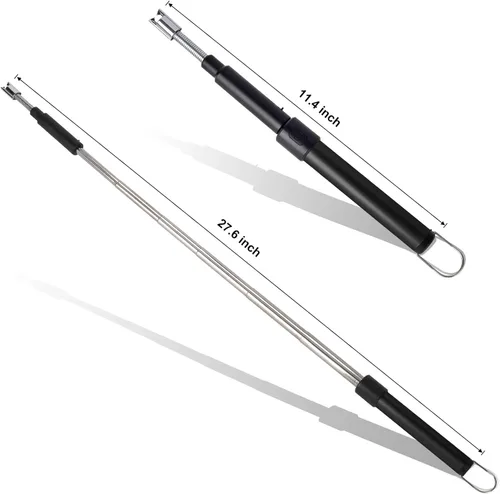 Miniatura 5 de Encendedores de arco para velas, cuello largo y flexible, 27.6 in, recargable, telescópico, eléctrico, sin llama, para cocina, chimenea, piloto