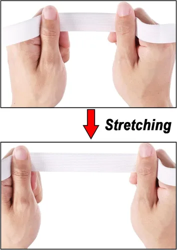 Miniatura 3 de Banda elástica de costura, 3/4 pulgadas de ancho, banda elástica de punto de alta elasticidad para coser cinturas, pantalones, ropa y manualidades