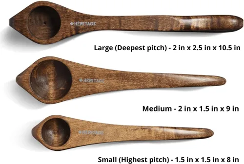 Miniatura 7 de Heritage Musical Spoons Instrumento de percusión, madera de arce canadiense hecha a mano, sonido popular de madera natural, gran regalo para todas