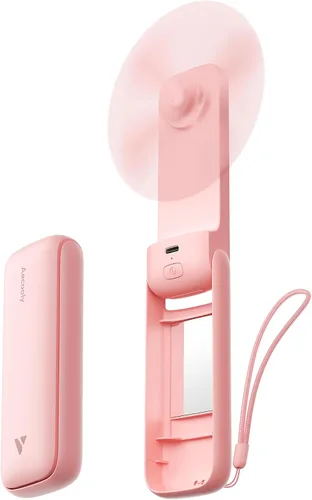 Miniatura 12 de Aecooly Ventilador Portátil Delgado, Ventilador de Mano Delgado, Mini Personal Recargable por USB [Tiempo Máximo de Enfriamiento 24H], Pequeño