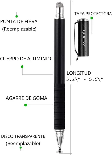 Miniatura 6 de MEKO Lápiz Universal, [Serie de Precisión 2 en 1] Lápices con Punta de Disco para Pantalla Táctil para Todas las Pantallas Táctiles Capacitivas
