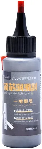 Lubricante profesional de bloqueo de grafito con espray inteligente de paja para puertas correderas, puertas de garaje y cerraduras atascadas
