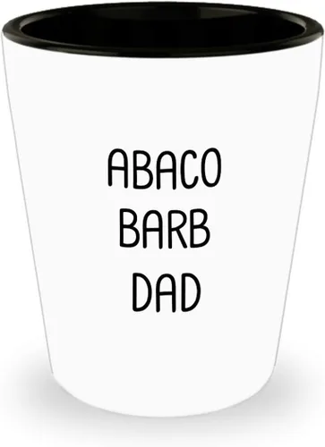 Abaco Barb Dad Shot Glass divertido regalo novedad ideas para los amantes del caballo propietario hombres mujeres niños niños