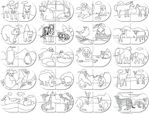 Miniatura 4 de MasterPieces Juegos para niños - Juego educativo de rompecabezas a juego de animales - Juego para niños y familia - Ríe y aprende