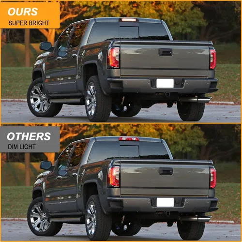 Miniatura 3 de R&F Auto Tercera luz de freno LED de repuesto para Silverado Sierra1500 2500HD 3500HD 2014-2019, luz estroboscópica de carga de techo, lámpara