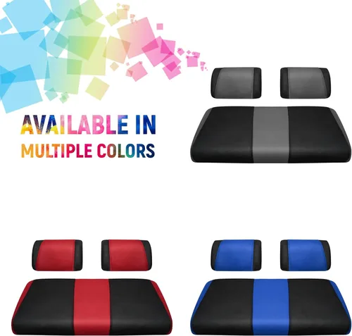 Miniatura 6 de Fundas de asiento delantero y trasero para carrito de golf para Yamaha G2 G8 G9 G11 G14 G16 G19 G20 G21 G22, tela de poliéster duradera, fundas