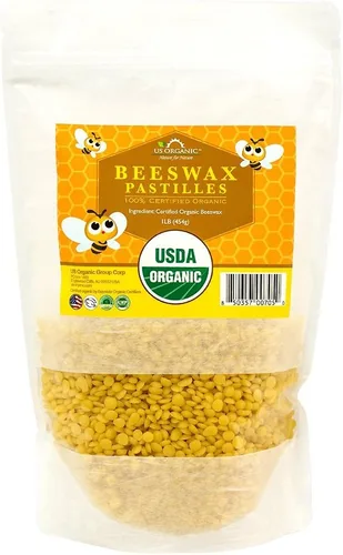Miniatura 11 de US Organic. Pastillas de cera de abeja orgánica, de calidad Premium, 100% certificado por la USDA ideal para proyectos