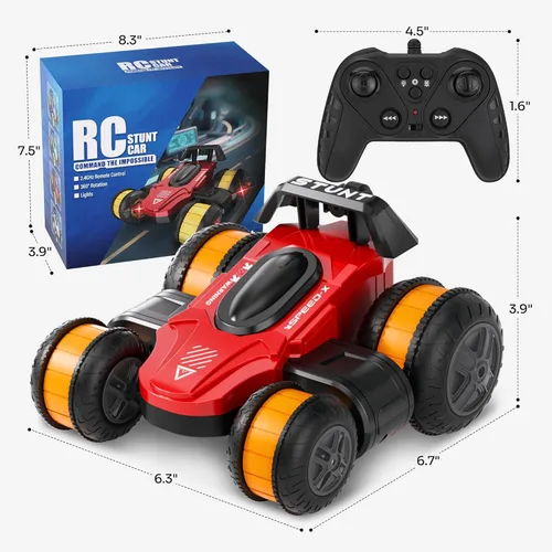 Miniatura 8 de Coche de Derrape de Alta Velocidad con Control Remoto para Niños, Coche RC de Deformación Giratoria de 360 Grados para Niños y Niñas de 3 a 16 Años