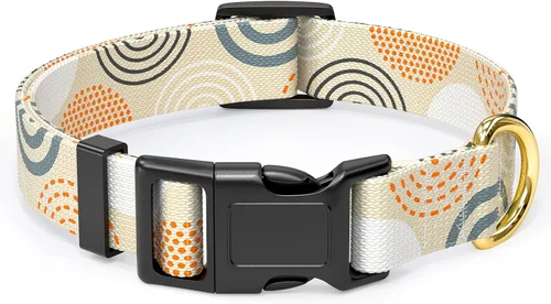 Miniatura 20 de Rnivvi Collar para perros pequeños, lindo collar floral resistente ajustable para cachorros con hebilla de liberación rápida para niño, niña