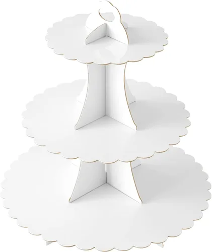 Miniatura 38 de Soleebee Soporte para Cupcakes de 3 Niveles, Torre de Cupcakes de Cartón, Torre de Soporte para Pasteles de Postre para Decoración de Cumpleaños