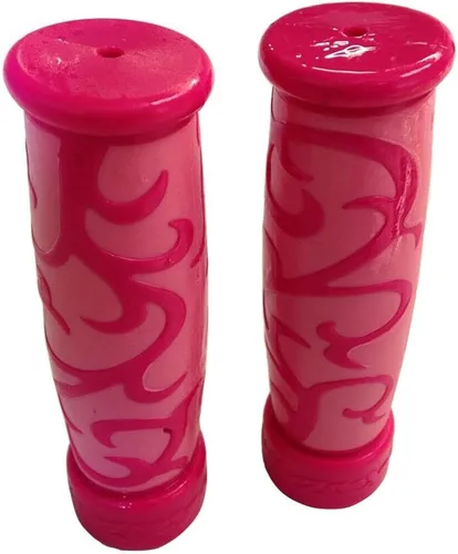 (7/8 pulgadas en ambos lados) Universal ATV y PWC Rubber Comfort Grips- [PINK Vine] Compatible con empuñaduras de motocicleta de 7/8 pulgadas en