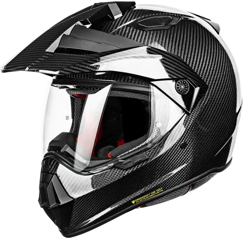 ILM Snell M2020D - Casco completo de fibra de carbono para motocicleta de aventura, auto de carreras para hombres y mujeres, casco todoterreno de