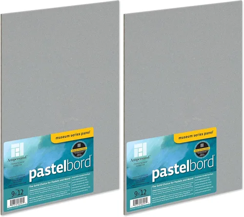 Miniatura 27 de Ampersand Art Supply Serie Museum Pastelbord 5 x 7 pulgadas Colores surtidos Panel de pintura pastel y seco de 1/2 pulgada Sostiene más