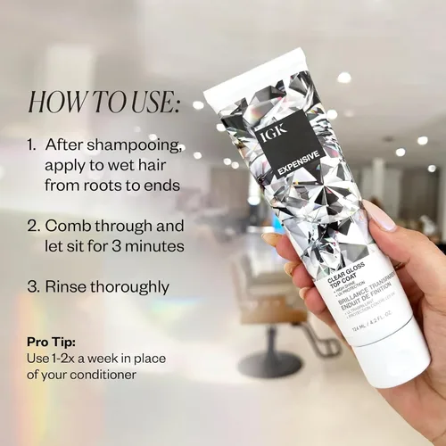 Miniatura 3 de IGK Expensive Amla Oil High Shine Gloss Treatment Fortalece, suaviza y mejora el brillo Protección UV + Seguro para el color Vegano y libre