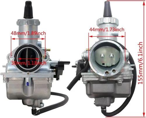 Miniatura 4 de Carburador PZ22 Juego de filtro de aire de carburador de 22 mm Compatible con SSR CRF50, Go Karts, Pit Dirt Bike, Sunl Taotao Pit bike, ATV, motor