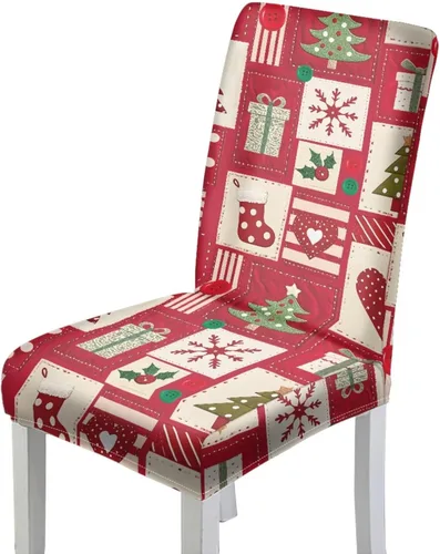 Miniatura 17 de Rnyleeg Fundas de silla de Navidad para sala de estar, diseño de muñeco de nieve azul, estampado de pájaros, fundas para sillas de comedor, 1