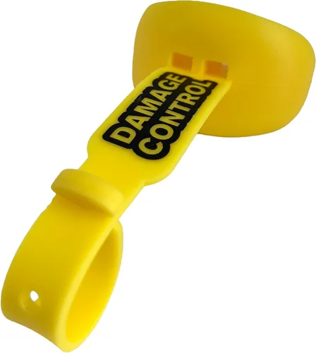 Miniatura 9 de DAMAGE CONTROL Protector bucal con correa permanente para casco, protector bucal juvenil para proteger labios y dientes, chupete sin ebullición