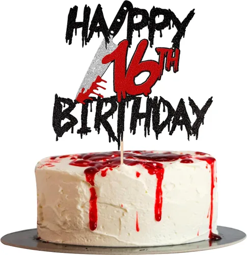 Miniatura 10 de 1 decoración de pastel de terror de Halloween con purpurina para decoración de pastel temática de terror para decoración de pasteles de terror