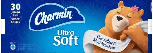 Miniatura 18 de Charmin Papel higiénico ultra suave, 24 megarrollos de papel de baño = 96 rollos regulares