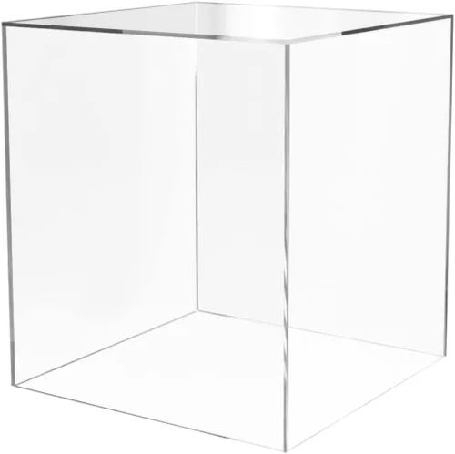 Miniatura 11 de Caja de exhibición de acrílico transparente de 8 x 8 x 12 pulgadas con un lado abierto, versátil contenedor de almacenamiento de productos Lucite