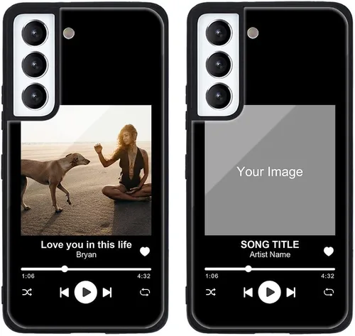 Miniatura 273 de Funda de teléfono personalizada para Samsung Galaxy S22+ / S22 Plus 5G, funda de TPU suave de vidrio templado antiarañazos personalizada con foto