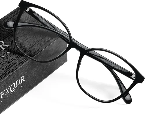 Miniatura 13 de Lentes de mujer con bloqueo de luz azul, lentes para computadora y juegos, con armazón TR90, antifatiga ocular y antirreflejantes UV RF6208 Marrón