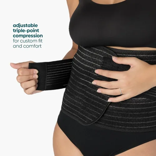Miniatura 5 de Upspring Shrinkx Belly Charcoal Postpartum Belly Wrap, Adjustable Postpartum Belly Band to Support, Slim and Smooth After Baby