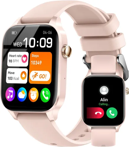 Miniatura 11 de Reloj inteligente, reloj inteligente HD de 1.59 pulgadas para mujer, contestar/hacer llamadas, reloj de seguimiento de actividad física para iPhone