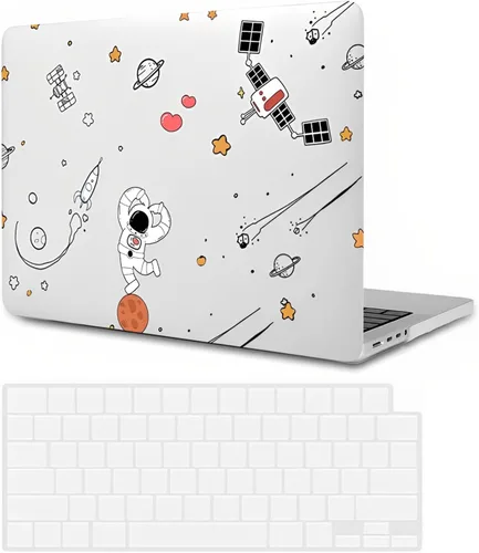 Miniatura 26 de Funda para MacBook Pro 14 2023 M2 A2779 A2442 M1 Pro/Max, Carcasa Protectora de Plástico Duro para Laptop y Cubierta para Teclado, Tablero de Damas