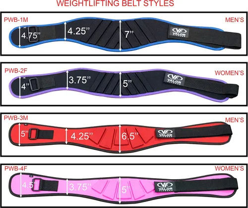 Miniatura 9 de Valor Fitness PWB - Cinturón de levantamiento de pesas para mujer, soporte de espalda y protección contra lesiones para entrenamiento cruzado