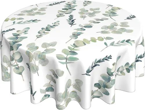 Miniatura 36 de BETGINY - Mantel cuadrado floral azul de 54 x 54 pulgadas, mantel decorativo de estilo chinoiserie con flores, tela rústica lavable para granja