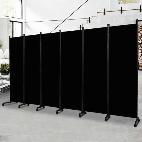 Miniatura 9 de Divisor de ambientes portátil de 88 pulgadas y pantallas de privacidad plegables, divisor de pared de 4 paneles para separación de habitaciones