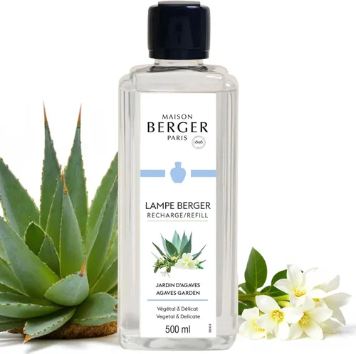 MAISON BERGER Agaves Garden Lampe Berger Recambio, 16.9 fl oz (16.9 fl oz), sistema catalítico 2 en 1, neutraliza olores y difunde fragancia, limón,