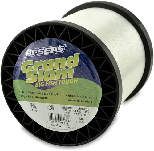 Miniatura 40 de HI-SEAS Grand Slam - Sedal de pesca de monofilamento, fuerte y resistente a la abrasión, en agua dulce y salada transparente, rosa, verde, azul Azul