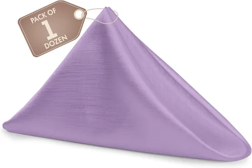 Miniatura 147 de Ultimate Textile -1 docena de servilletas reversibles Shantung Satin - Majestic - Servilletas de tela Majestic de 17 x 17 pulgadas, color marrón