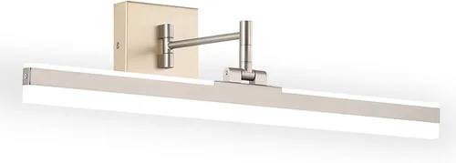 Miniatura 11 de Moderna lámpara de tocador negra ajustable LED para baño sobre espejo giratorio (negro, 23.6 pulgadas, 5CCT regulable)